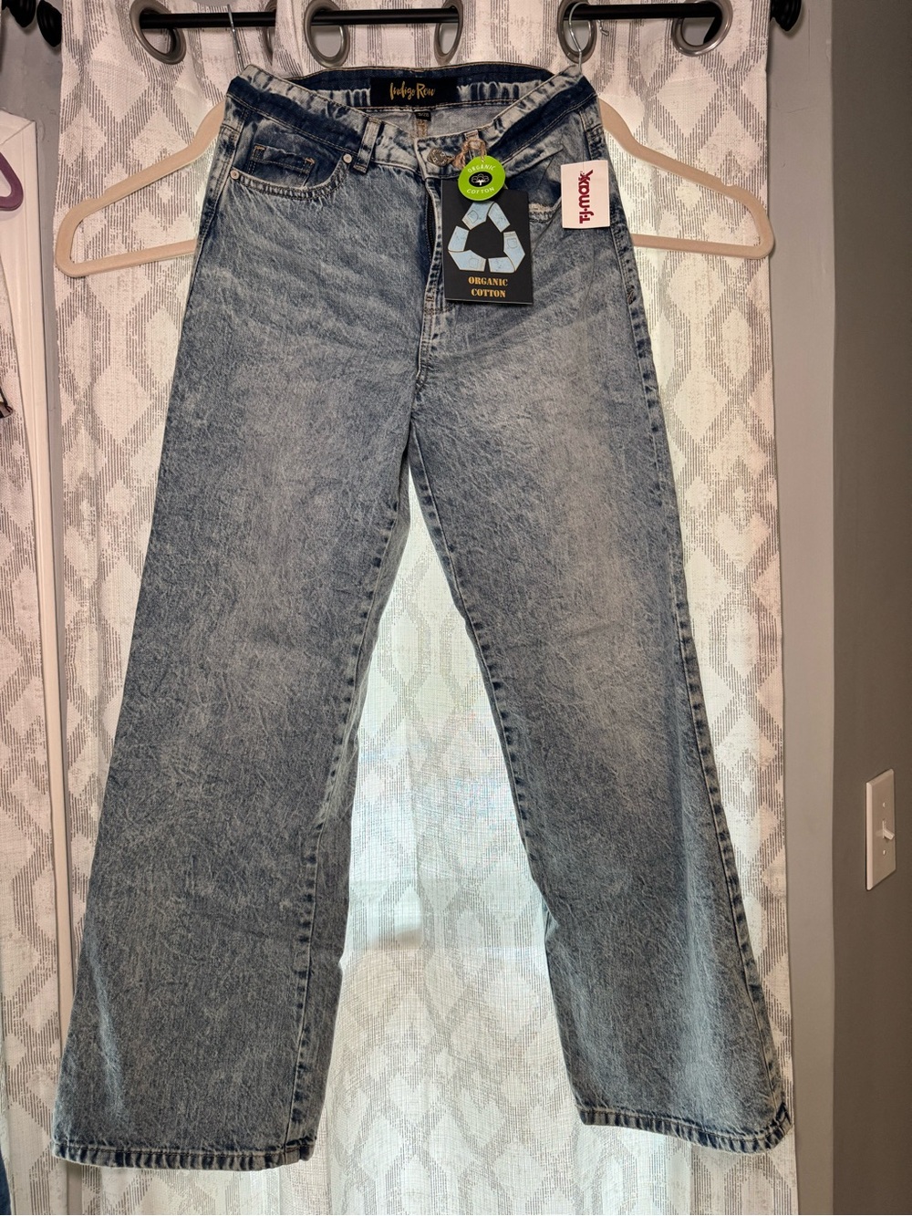 Indigo Rein Washed Light Blue Wide-Leg Jeans